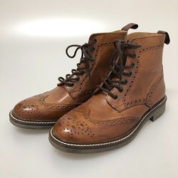 □□ stefanorossi ウイング ハイ ブーツ 24.5cm 本体のみ SR03625 ブラウン Bランク