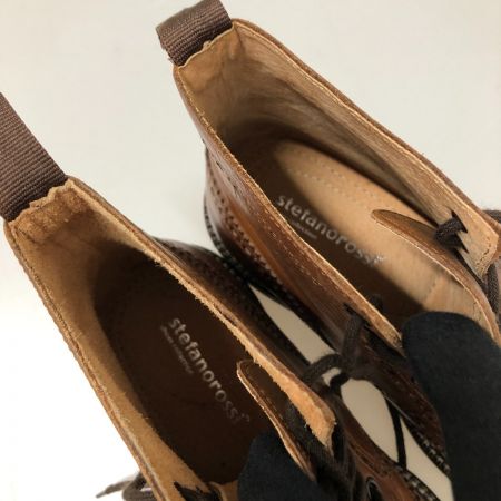  stefanorossi ウイング ハイ ブーツ 24.5cm 本体のみ SR03625 ブラウン