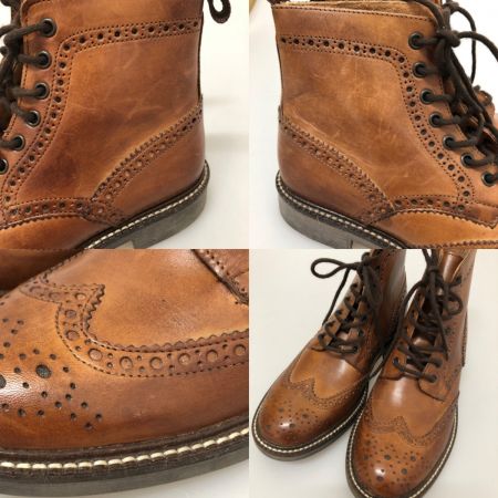  stefanorossi ウイング ハイ ブーツ 24.5cm 本体のみ SR03625 ブラウン