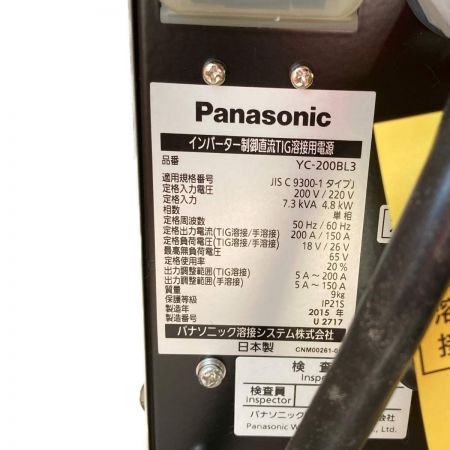  Panasonic パナソニック フルデジタル 直流TIG溶接機　2015年製 YE-200BL3