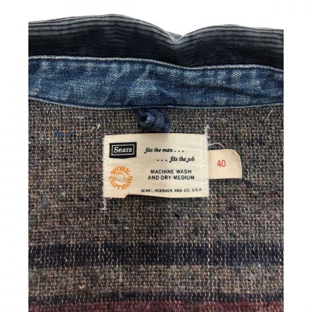  60s Sears ジャケット　カバーオール　サイズ40 インディゴ