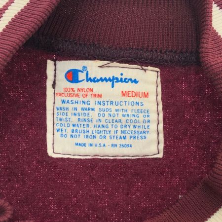  80s Champion スウェット Mサイズ RN26094 ワインレッド
