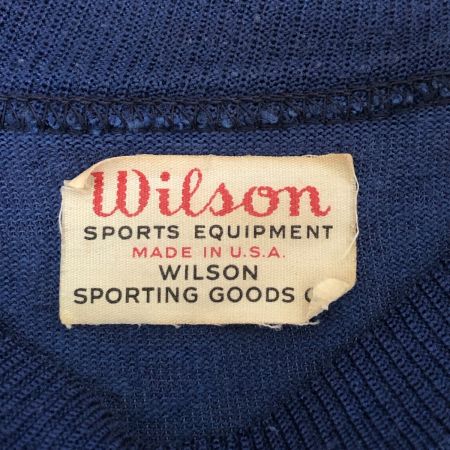  Wilson ウィルソン 長袖カットソー サイズ不明 ネイビー×イエロー