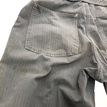  40s Unknown パンツ オールインワン 13スターボタン 古着 グレー