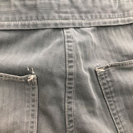  40s Unknown パンツ オールインワン 13スターボタン 古着 グレー