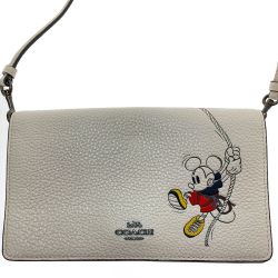 □□ COACH コーチ ショルダーウォレット ディズニーコラボ ミッキー 3979 Aランク