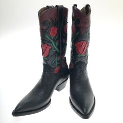 □□ MONTANA モンタナ ウェスタンブーツ  SIZE 7D ブラック Bランク