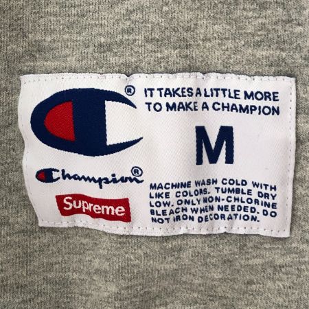  Champion×Supreme メンズ衣料 スウェット  SIZE M グレー