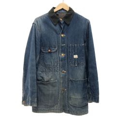 □□ 60s Sears メンズ衣料 ジャケット カバーオール  内側ヤブレ有  裏地ブランケット ライトインディゴ Bランク