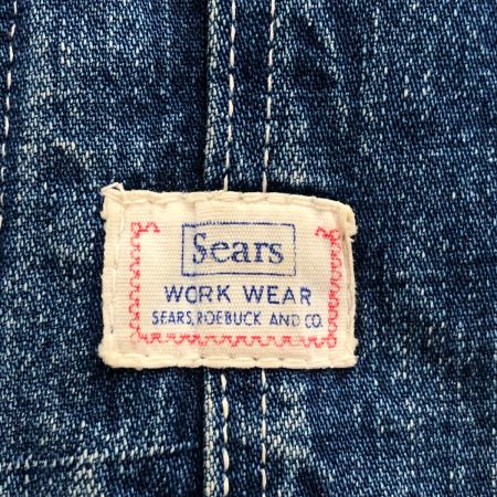  60s Sears メンズ衣料 ジャケット カバーオール  内側ヤブレ有  裏地ブランケット ライトインディゴ
