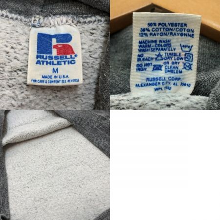  80~90s RUSSELL プルオーバーパーカー Mサイズ グレー