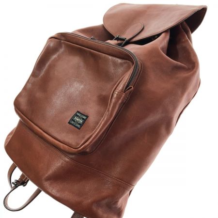  PORTER ポーター リュック レザー ブラウン