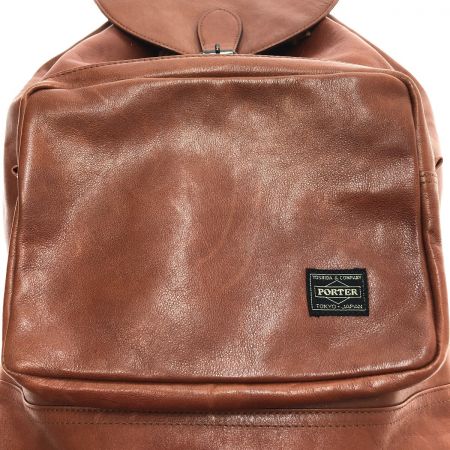  PORTER ポーター リュック レザー ブラウン