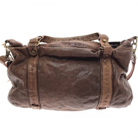  Creed ショルダーバッグ トートバッグ 2way 羊革 512727 ブラウン