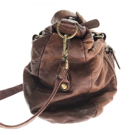  Creed ショルダーバッグ トートバッグ 2way 羊革 512727 ブラウン