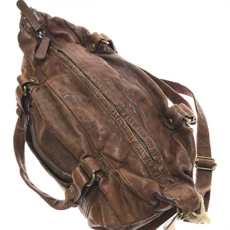  Creed ショルダーバッグ トートバッグ 2way 羊革 512727 ブラウン