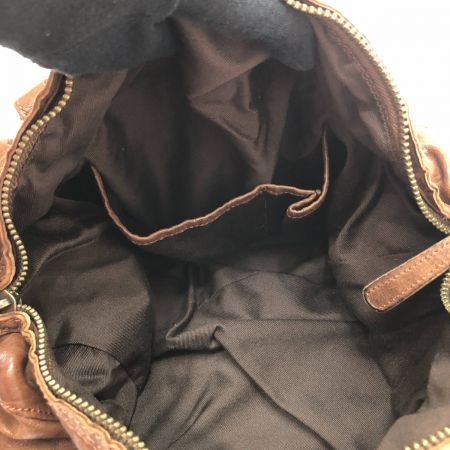  Creed ショルダーバッグ トートバッグ 2way 羊革 512727 ブラウン