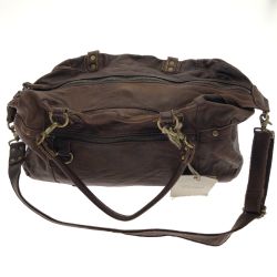 □□ Creed ショルダーバッグ 2way 牛革 3002621 C ブラウン Aランク