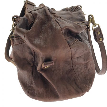  Creed ショルダーバッグ 2way 牛革 3002621 C ブラウン