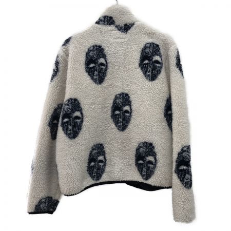  stussy ステューシ メンズ衣料 ジャケット フリースジャケット  Mask Jacquard Sherpa  SIZE M ホワイト×ネイビー