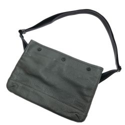 □□ PORTER ポーター ディライト サコッシュ 本革 グレー Aランク