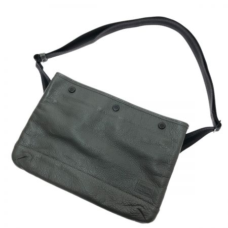  PORTER ポーター ディライト サコッシュ 本革 グレー