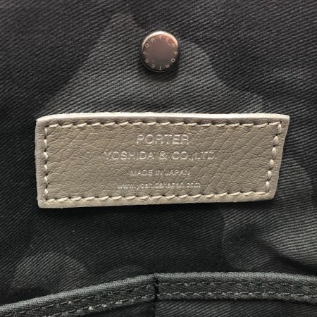  PORTER ポーター ディライト サコッシュ 本革 グレー