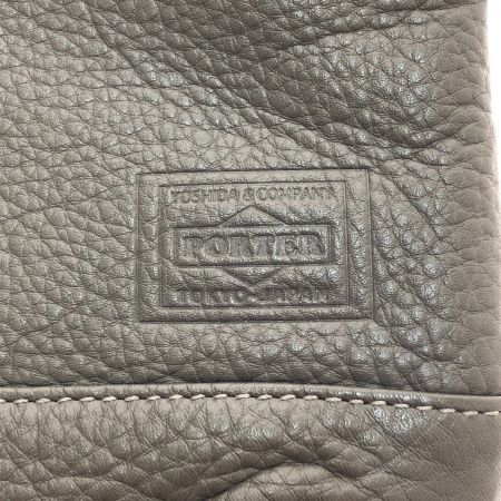  PORTER ポーター ディライト サコッシュ 本革 グレー