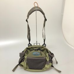 □□ FISHPOND フィッシングバッグ ウエスト&ショルダー オリーブ Bランク
