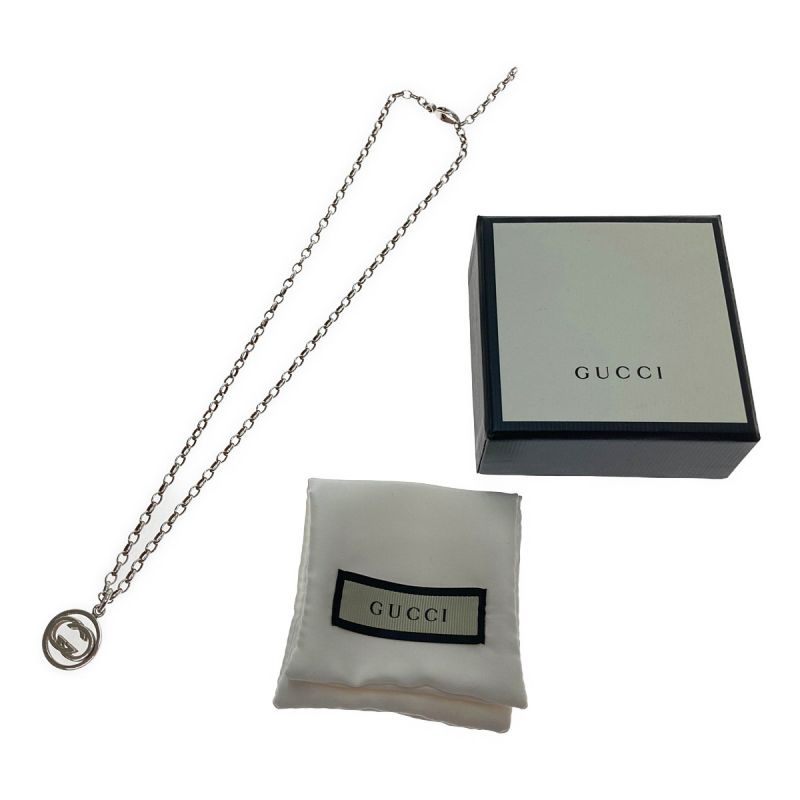 中古】 GUCCI グッチ ネックレス インターロッキングG SILVER925｜総合