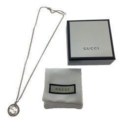 □□ GUCCI グッチ ネックレス　インターロッキング　ダブルＧ　SILVER925 Aランク