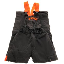 □□ STIHL メンズ衣料 セットアップ 作業着   チェーンソー防護ズボン ブラック×オレンジ Aランク