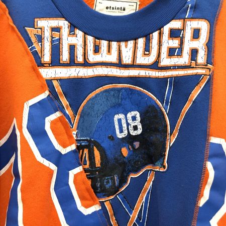  ETSINTA レディース衣料 スウェット リメイクオープンショルダー  オレンジ