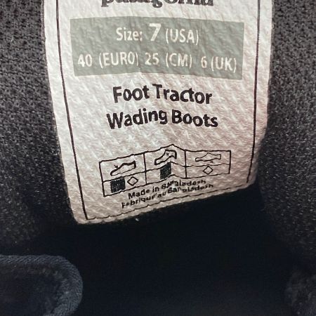  Patagonia パタゴニア フット・トラクター・ウェーディング・ブーツ  25cm グレー