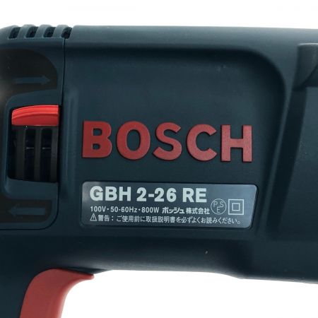  BOSCH ボッシュ 工具 電動工具 ハンマドリル   コード式 100v GBH 2-26RE ブルー