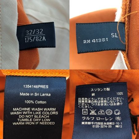  POLO RALPH LAUREN ポロラルフローレン ボトムス パンツ SIZE 32/32 RN41381 オレンジ