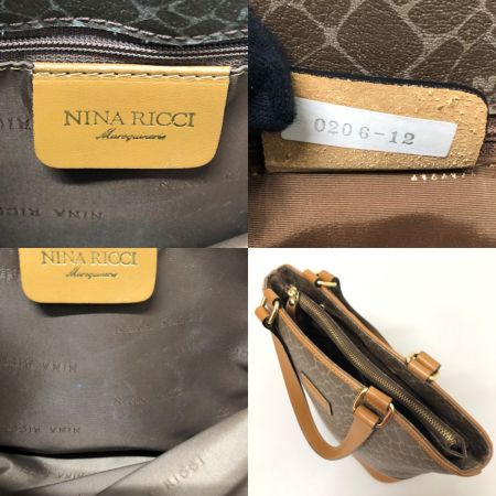  NINA RICCI ニナリッチ トートバッグ 本体のみ ブラウン