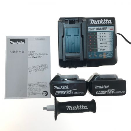  MAKITA マキタ 工具 電動工具 アングルドリル  18v DA450DRGX ブルー
