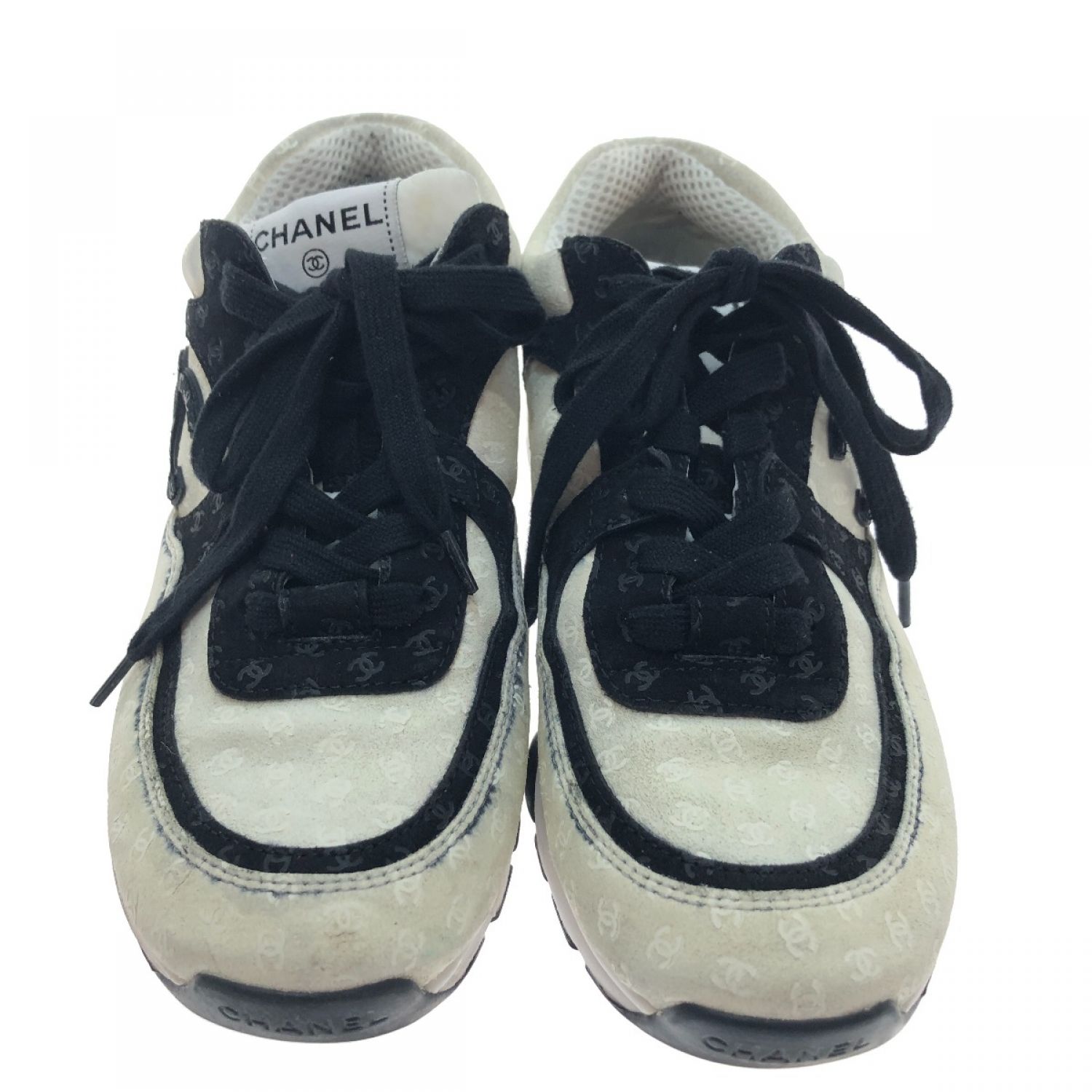 中古】 CHANEL シャネル 靴 スニーカー SIZE 26cm(40) ホワイト