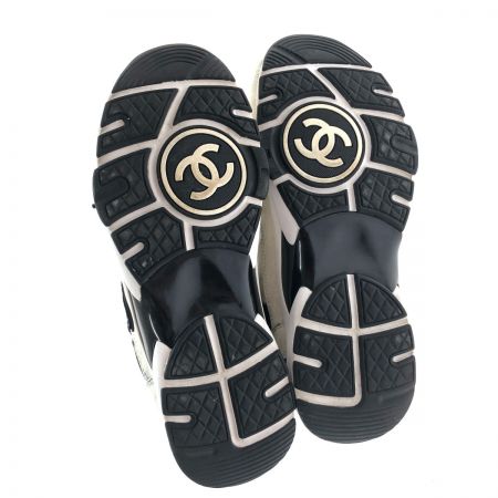  CHANEL シャネル 靴 スニーカー  SIZE 26cm(40) ホワイト×ブラック