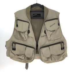 □□ SIMMS フィッシングベスト マスターベスト M/Lサイズ ベージュ Cランク