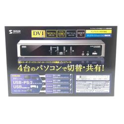 □□ サンワサプライ パソコン PC周辺機器 パソコン自動切替器 SW-KVM4HDCN Sランク