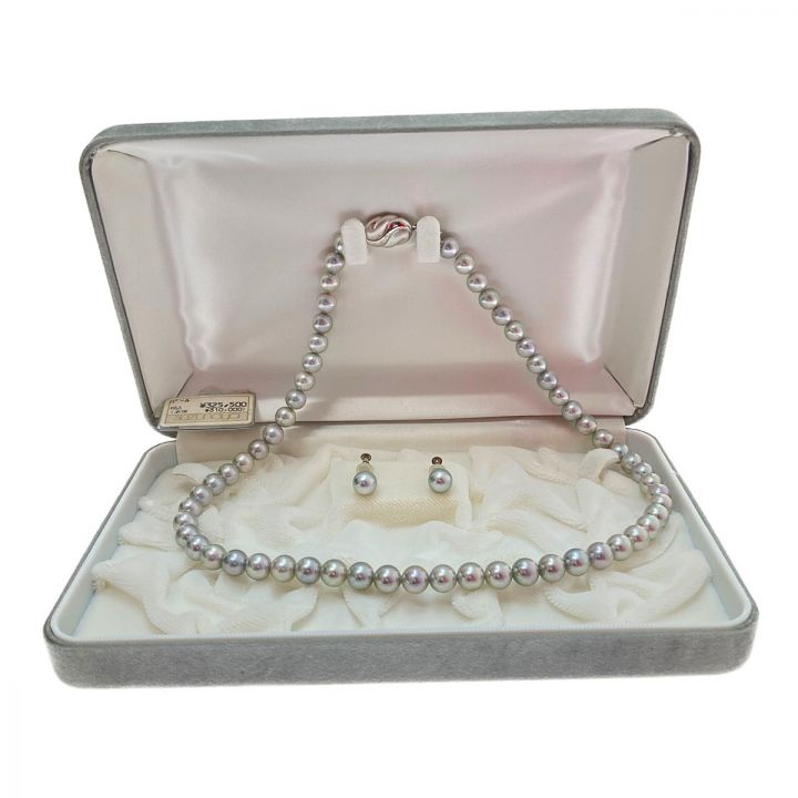 アコヤグレーパール ネックレス・イヤリングセット｜中古｜なんでも  