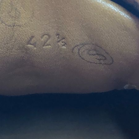  HERMES エルメス 靴 スニーカー レザースニーカー 42 1/2 ブラック