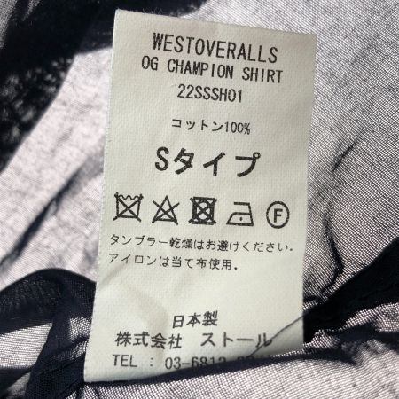  Westoveralls 長袖シャツ Sサイズ 22SSSH01 ネイビー