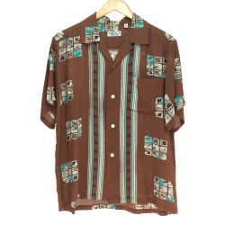 □□ SUN SURF サンサーフ アロハシャツ Mサイズ SS34862 ブラウン Bランク