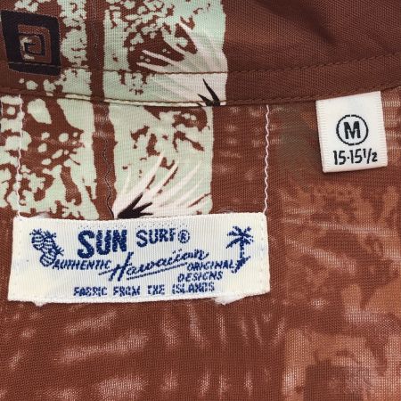  SUN SURF サンサーフ アロハシャツ Mサイズ SS34862 ブラウン