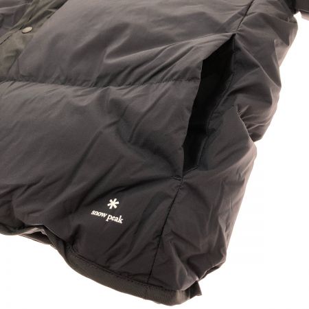  snowpeak スノーピーク ノーカラーダウンジャケット Sサイズ UA-JK-21AM701 ブラック