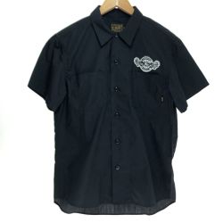 □□ CALEE 半袖シャツ Mサイズ ブラック Aランク
