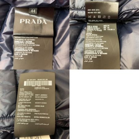  PRADA プラダ ダウンベスト ジップアップ SIZE 44 SGA482 ネイビー